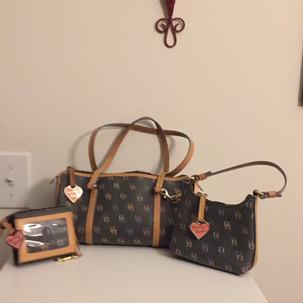 Dooney and Bourke rainbow trio